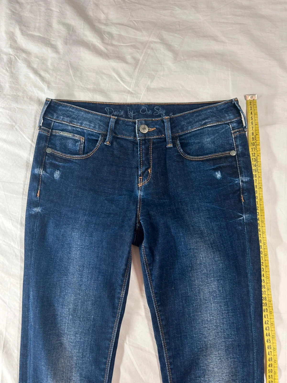 Navy blue slim fit jeans – photo 5